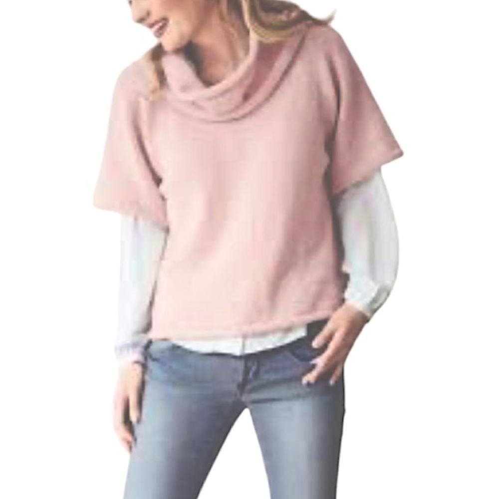 Anthropologie 💯 Cashmere Crowl Neckline Sweater Size L